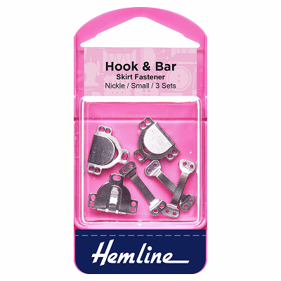 H430.S Hook and Bar: Nickel - Small 